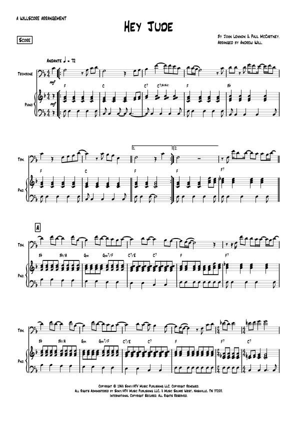 Hey Jude (arr. Andrew Will)