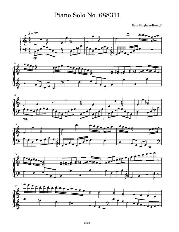 Piano Solo No.  688311