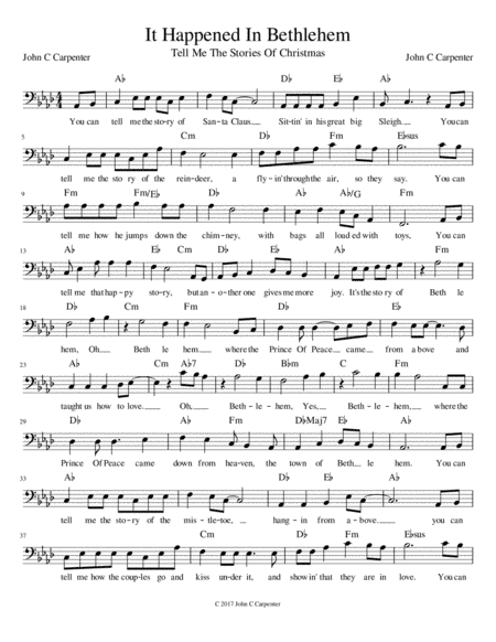 It Happened In Bethlehem