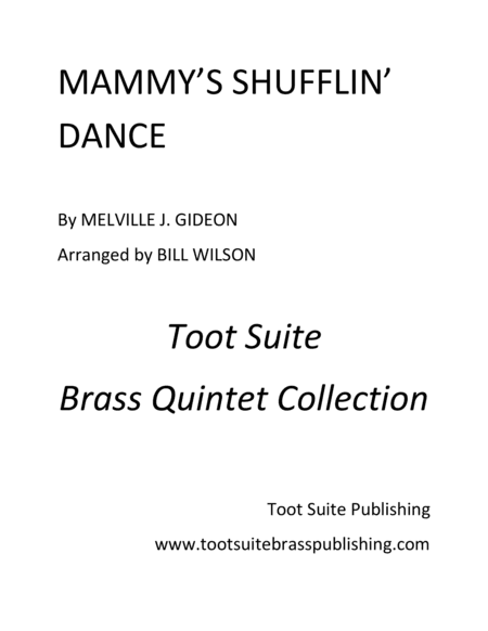 Mammy's Shufflin' Dance (arr. Bill Wilson)