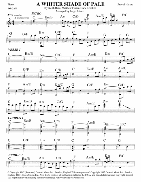 A Whiter Shade Of Pale (arr. Jorge Juárez)