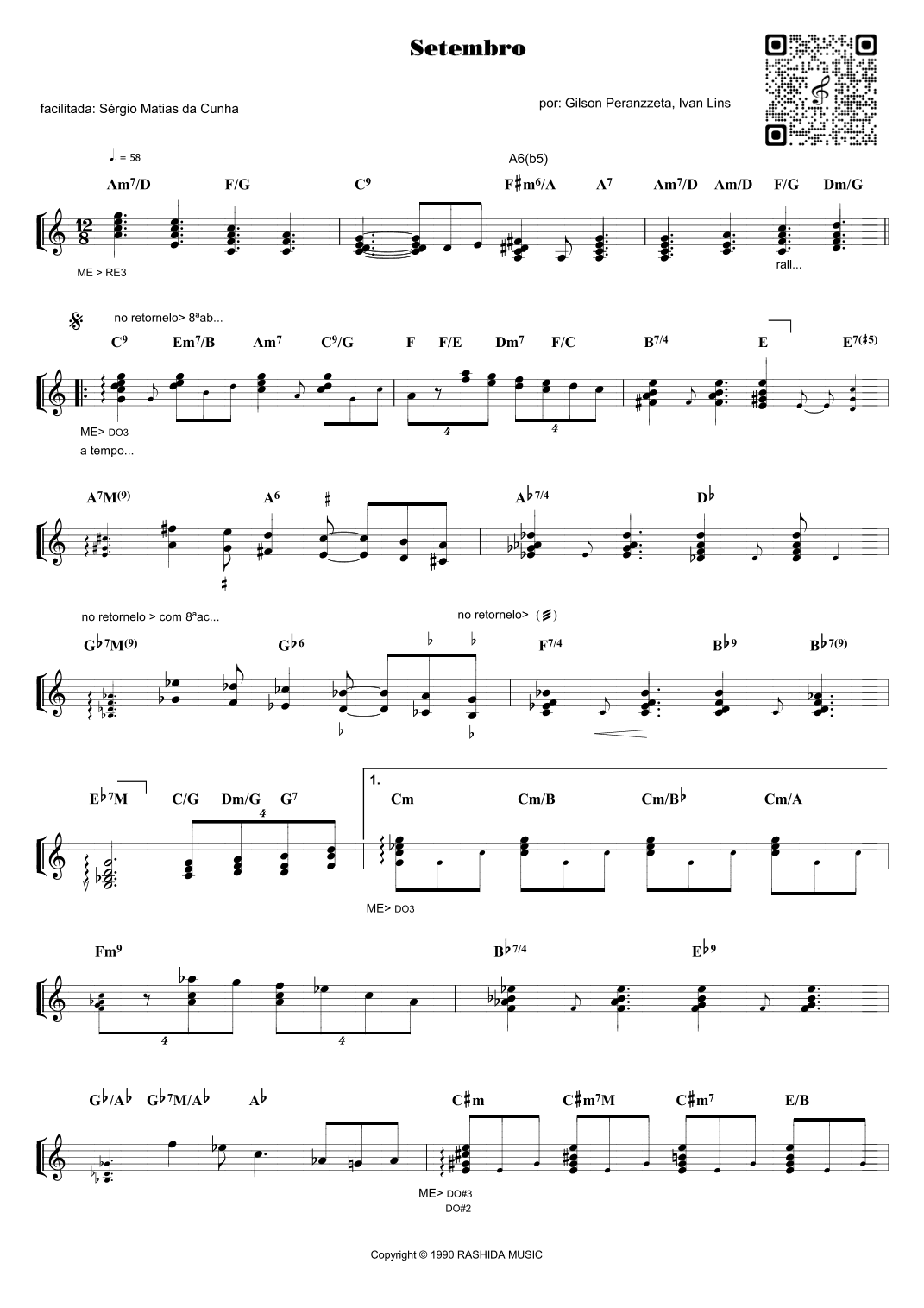 Setembro (brazilian Wedding Song) (arr. Sérgio Matias da Cunha)