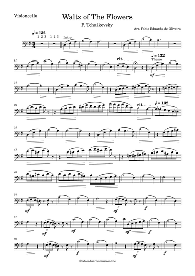 Waltz Of The Flowers (Tchaikovsky) - Easy Arrangement (arr. Fabio Eduardo de Oliveira)