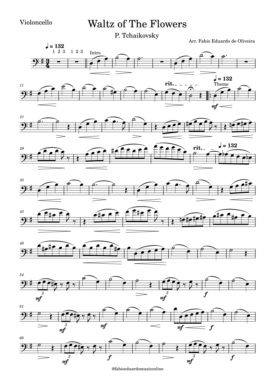 Waltz Of The Flowers (Tchaikovsky) - Easy Arrangement (arr. Fabio Eduardo de Oliveira)