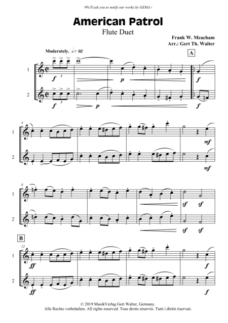 American Patrol (arr. Gert Th. Walter)