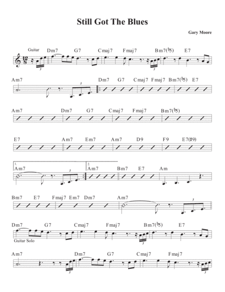 Still Got The Blues (arr. David M Fagnant)