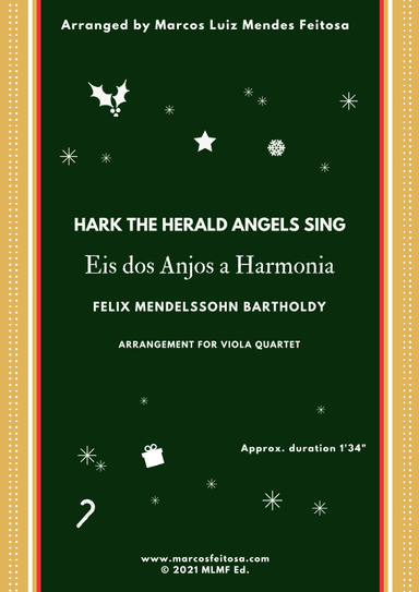 Hark The Herald Angels Sing (Eis dos Anjos a Harmonia) - Viola Quartet (arr. MARCOS LUIZ MENDES FEITOSA)