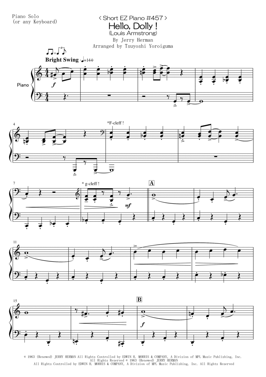 Hello, Dolly! (arr. Tsuyoshi Yoroiguma)