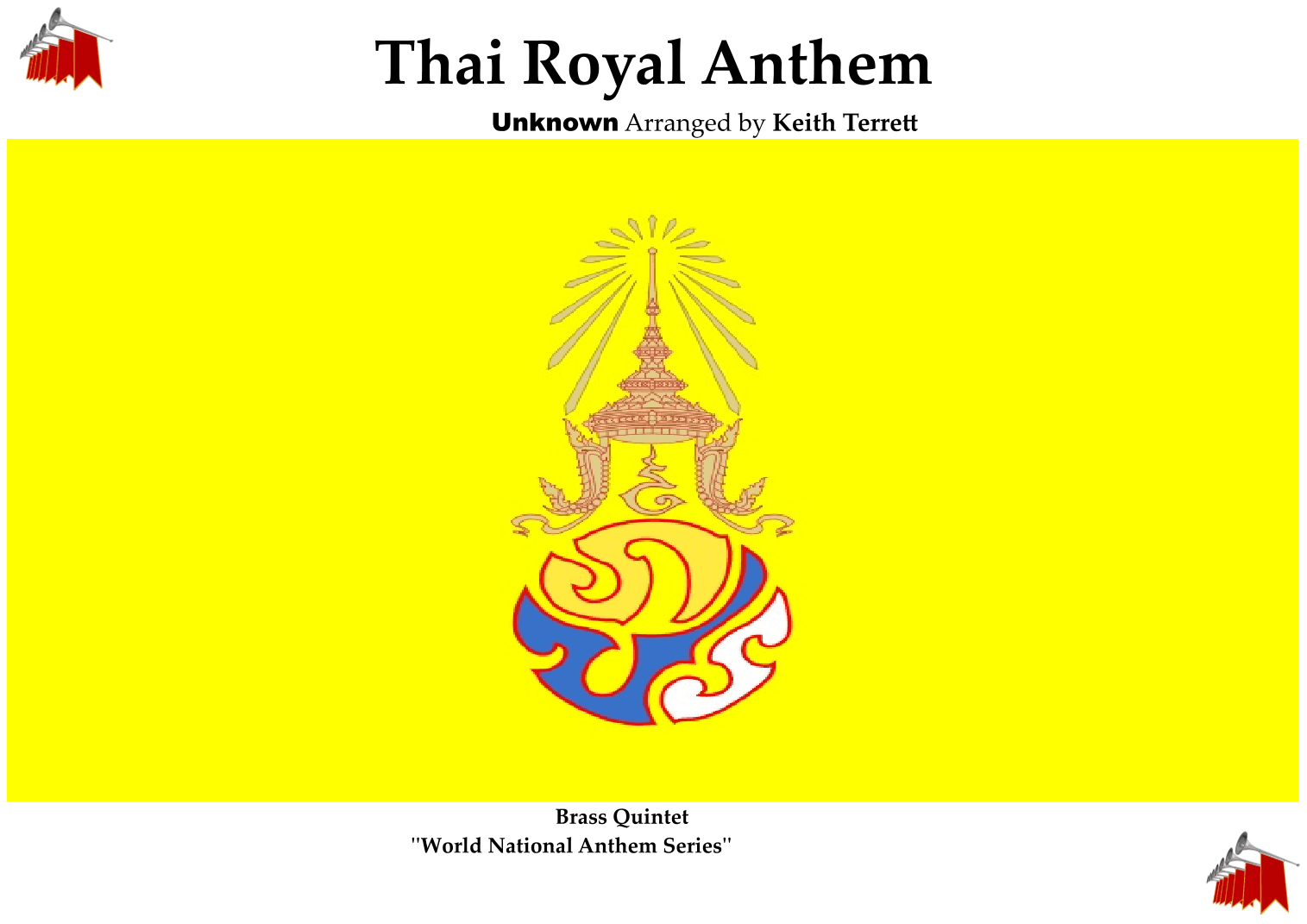 Thai Royal Anthem for Brass Quintet & opt. Percussion (arr. Keith Terrett)