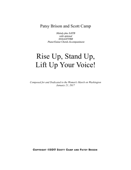 Rise Up, Stand Up!