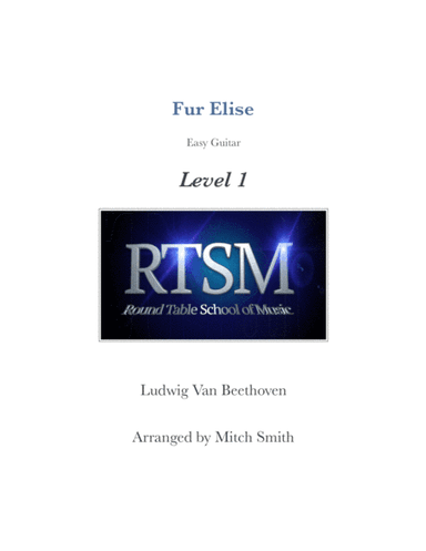 Fur Elise for Easy Guitar (arr. Mitch Smith)