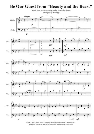 Be Our Guest (arr. Marmpy)