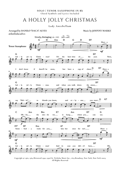 A Holly Jolly Christmas (arr. Danilo “Daca” Alves)