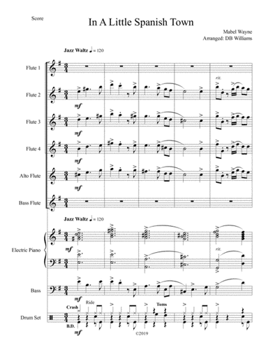 In A Little Spanish Town (arr. DB Williams)