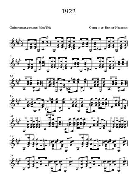 1922 (arr. John Trie)