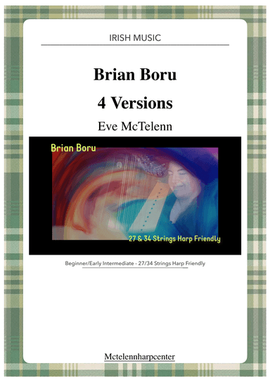 Brian Boru -  3 Versions for beginner & 27 String Harp | McTelenn Harp Center (arr. Eve McTelenn)