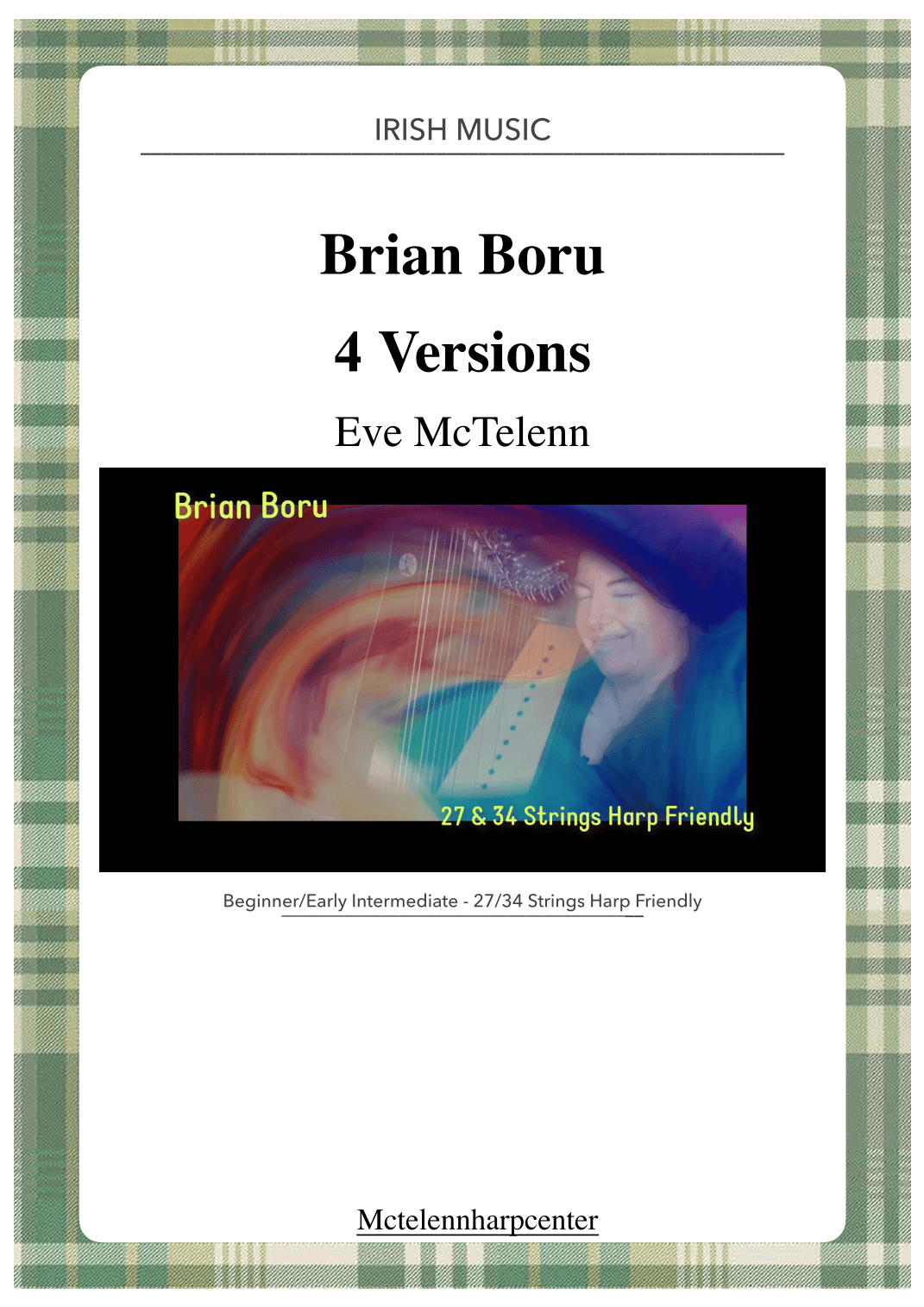 Brian Boru -  3 Versions for beginner & 27 String Harp | McTelenn Harp Center (arr. Eve McTelenn)