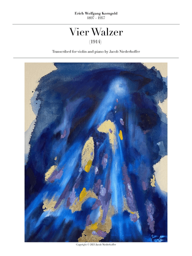 Four Waltzes (1914) (arr. Jacob Niederhoffer)