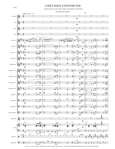 I Only Have Eyes For You (arr. Paul Hemmer)