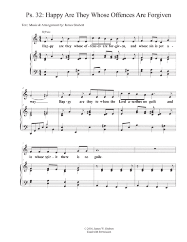 Ps. 32: Happy Are They Who's Offenses Are Forgiven