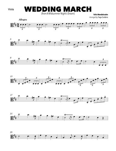 Wedding March (arr. Tiago Cordeiro)