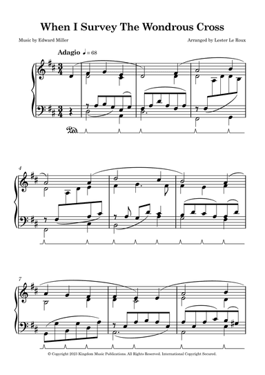 When I Survey The Wondrous Cross (arr. Lester Le Roux)