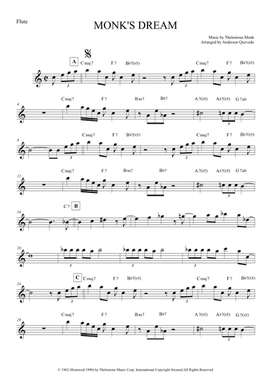 Monk's Dream (arr. Anderson Quevedo)
