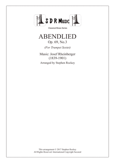 Abendlied, Trumpet Sextet. (arr. Stephen Rockey)