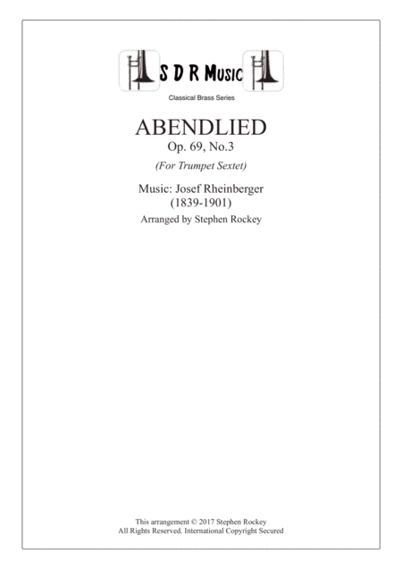 Abendlied, Trumpet Sextet. (arr. Stephen Rockey)