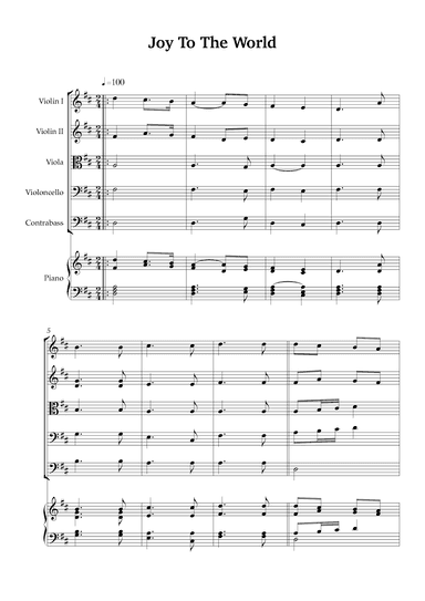 Joy To The World (arr. Karen Gueiros)