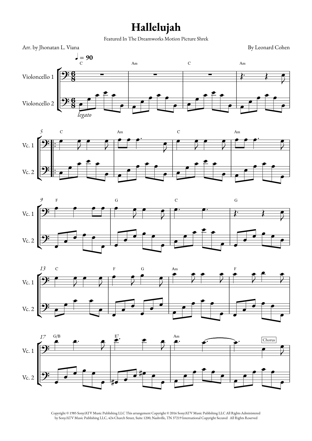 Hallelujah (arr. Jhonatan Lucio Viana)