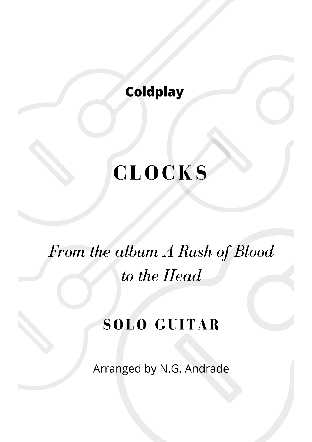 Clocks (arr. N.G. Andrade)