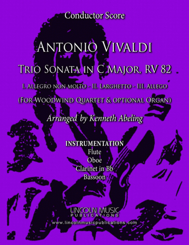 Vivaldi - Trio Sonata in C Major, RV 82 (for Woodwind Quartet and Optional Organ) (arr. Kenneth Abeling)