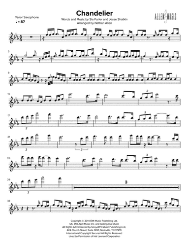 Chandelier (arr. Allen Music)