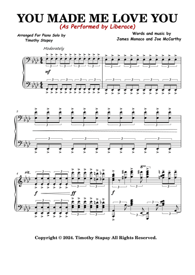 You Made Me Love You (arr. Timothy Stapay)