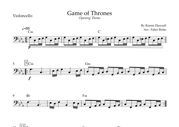Game Of Thrones (arr. Fabio Britto)