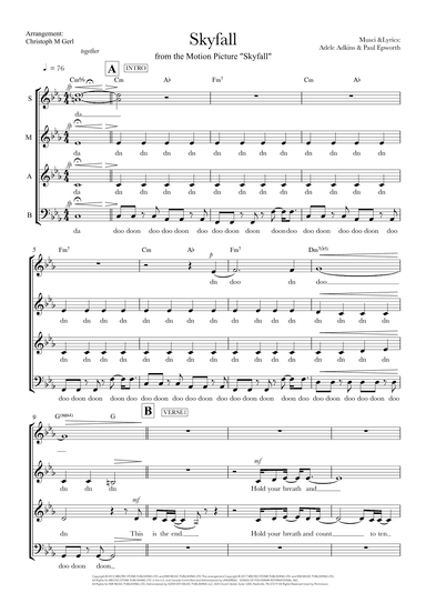 Skyfall (arr. Christoph M Gerl)