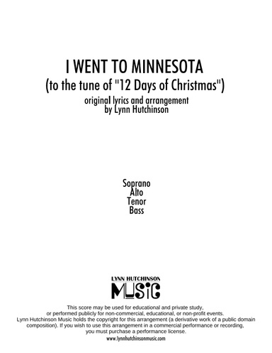 I Went to Minnesota (arr. Lynn Hutchinson)