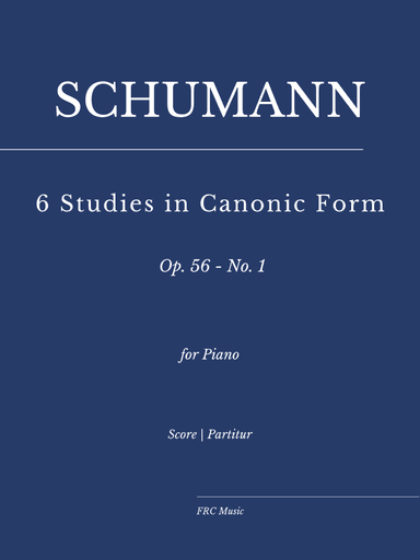 Schumann: 6 Studies in Canonic Form, Op. 56 - No. 1, as played by Víkingur Ólafsson (arr. Flavio Regis Cunha)