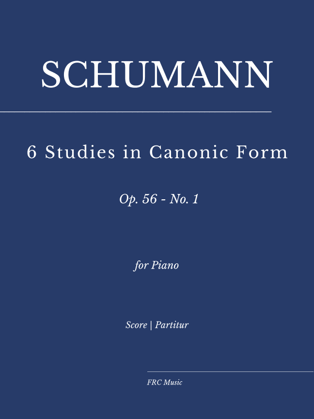 Schumann: 6 Studies in Canonic Form, Op. 56 - No. 1, as played by Víkingur Ólafsson (arr. Flavio Regis Cunha)