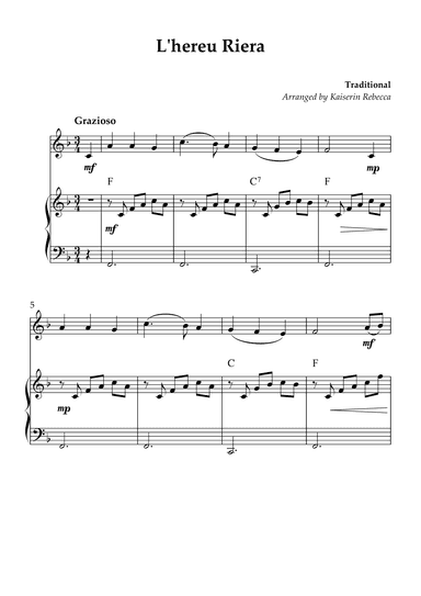 L'hereu Riera (arr. Kaiserin Rebecca)