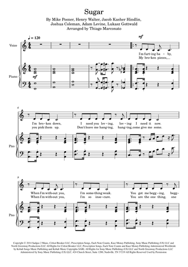 Sugar (arr. Thiago Marconato)