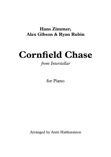 Cornfield Chase (arr. Antti Hakkarainen)