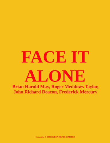 Face It Alone (arr. Jeff Tincher)