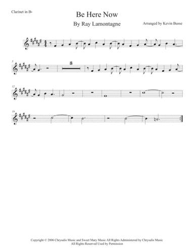 Be Here Now (arr. Kevin Busse)
