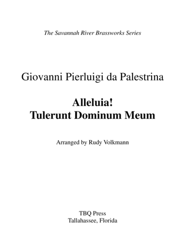 Alleluia! Tulerunt Dominum Meum (arr. Rudy Volkmann)