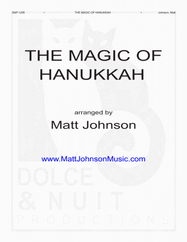 The Magic of Hanukkah-SATB choral work, a cappella (arr. Matt Johnson)