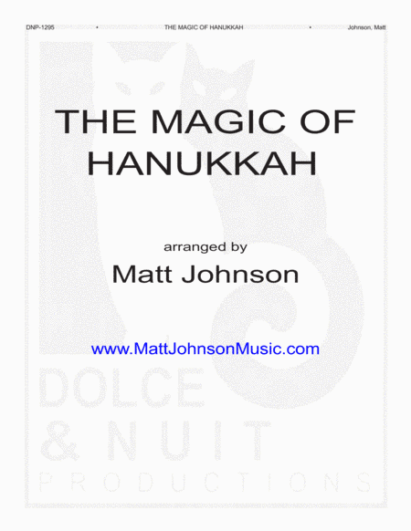 The Magic of Hanukkah-SATB choral work, a cappella (arr. Matt Johnson)