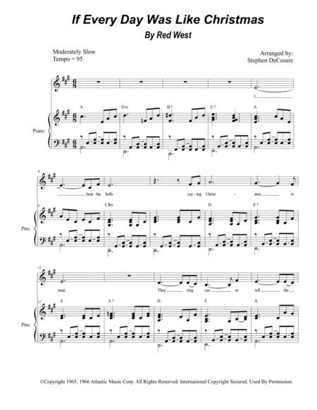 If Every Day Was Like Christmas (arr. Stephen DeCesare)