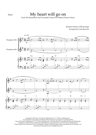 My Heart Will Go On (love Theme From 'titanic') (arr. Cadu Barcelos)